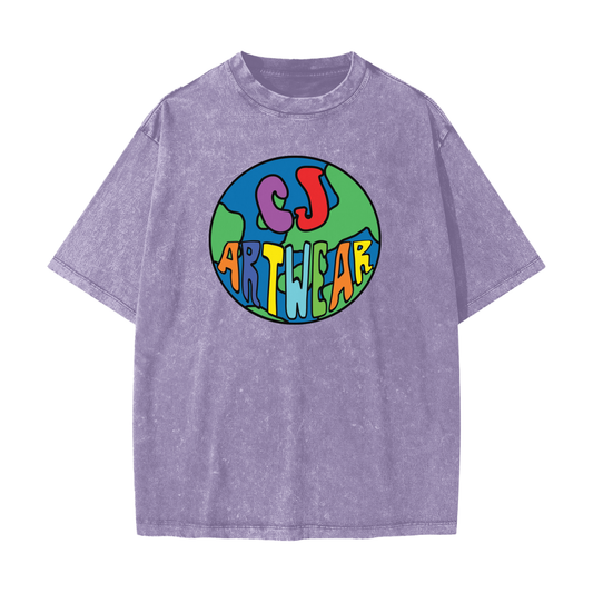 CJ ARTWEAR LOGO Heavyweight Snow Washed T-Shirt