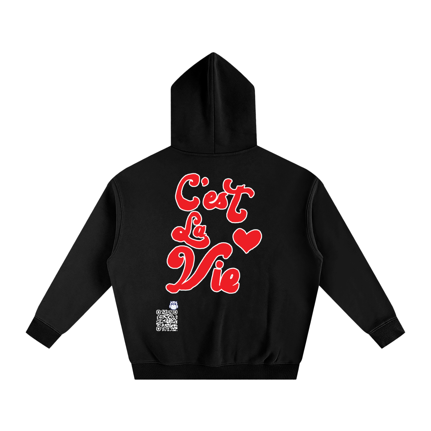 C'est La Vie Oversize Fleeced Hoodie