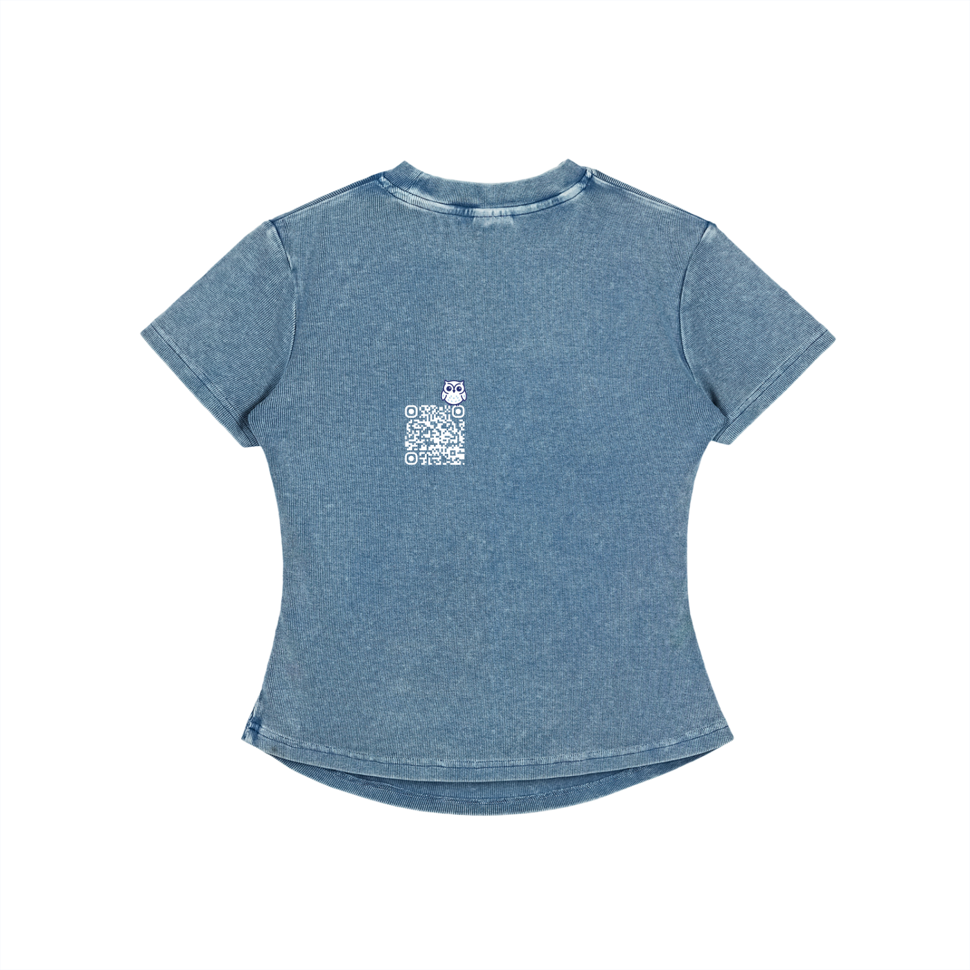 CJ ARTWEAR LOGO Womens Vintage Washed Bodycon Cotton T-Shirt