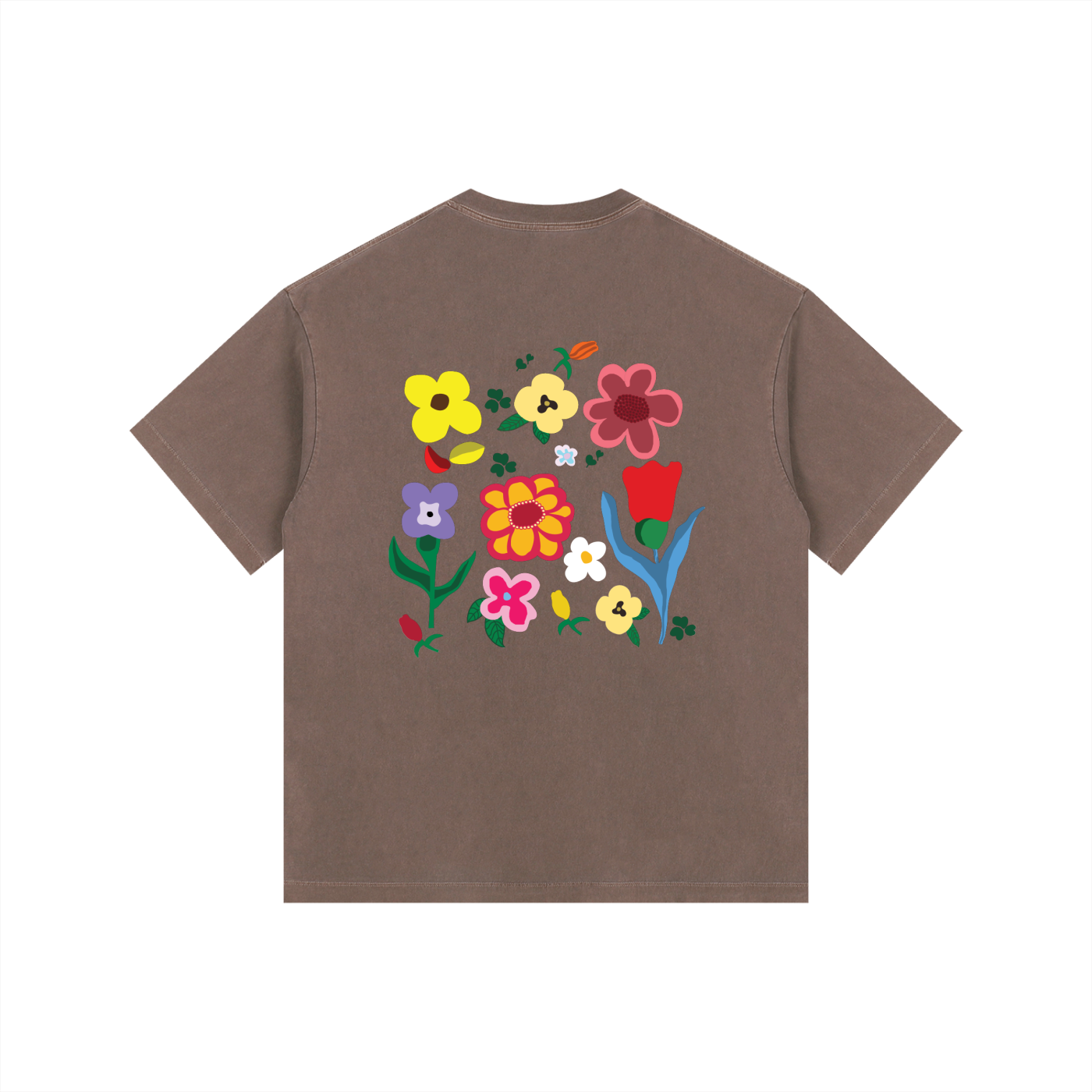 BLOSSOM LIKE A FLOWER SHIRTVintage Washed Oversized Cotton T-Shirt