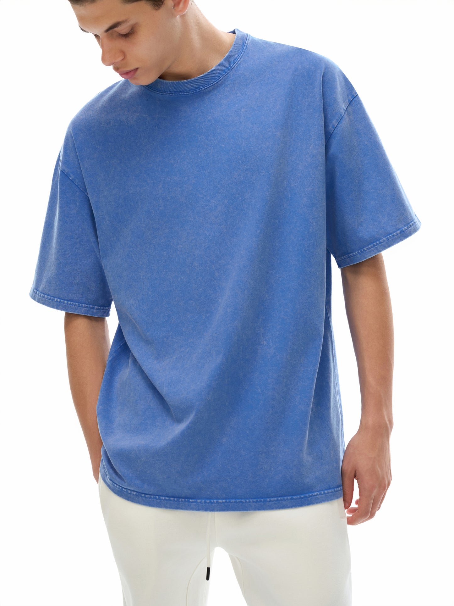 ART IS FOR EVERYBODY Snow Washed Oversized Cotton T-Shirt