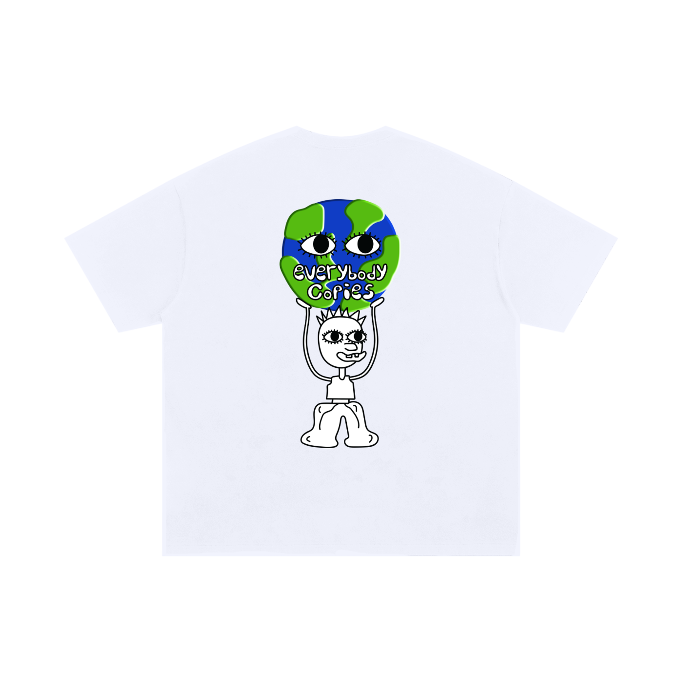 COPY THE CHARACTER Unisex Oversized Cotton T-Shirt