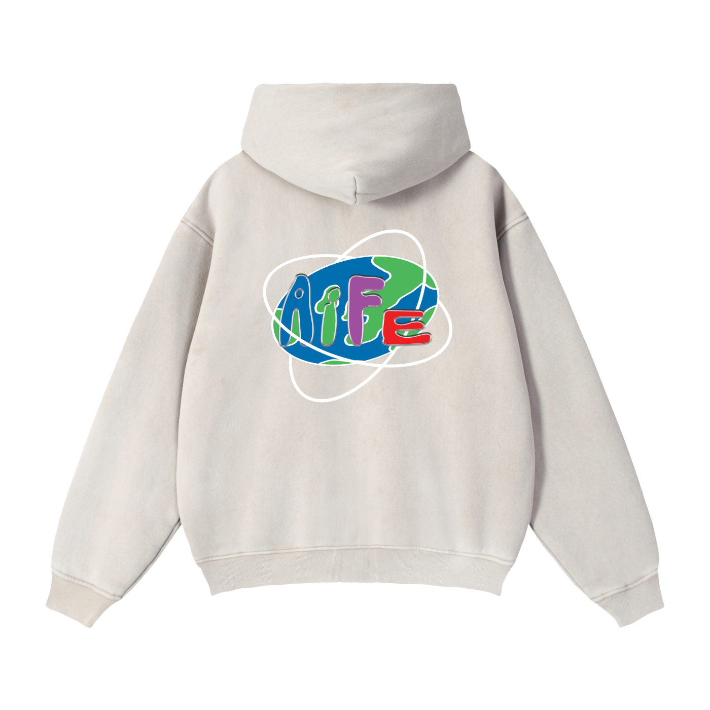 Zip-Through Boxy Fleece Hoodie