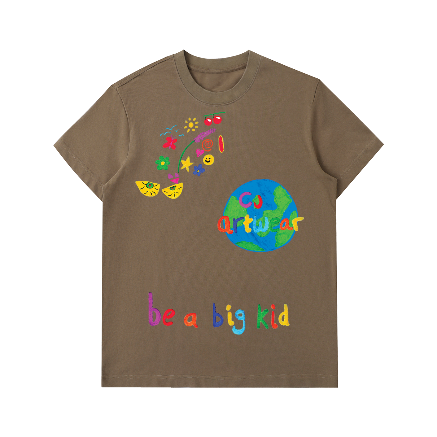 Be A Big Kid Heavyweight Cotton T-Shirt