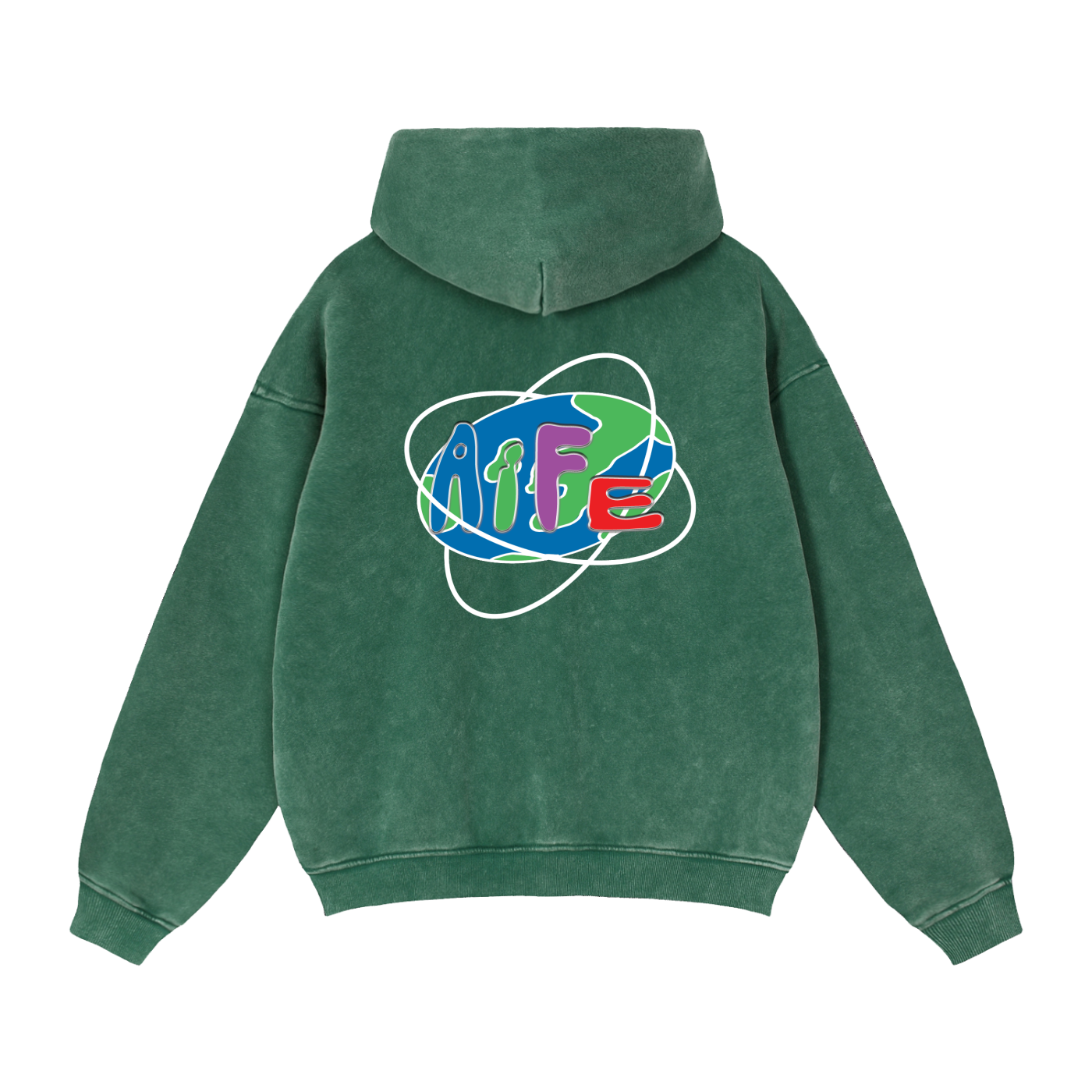 Zip-Through Boxy Fleece Hoodie