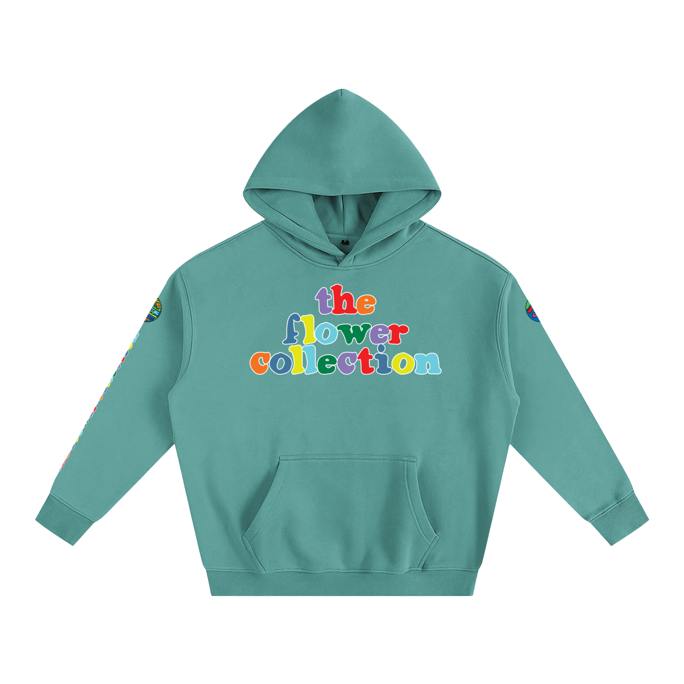 THE FLOWER COLLECTION Oversize Fleeced Hoodie