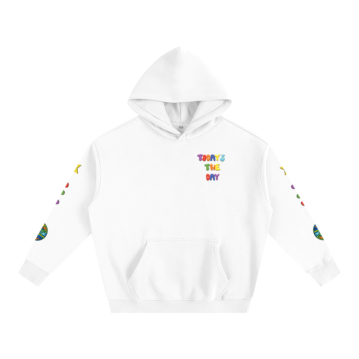 Today's The Day Oversize Fleeced Hoodie