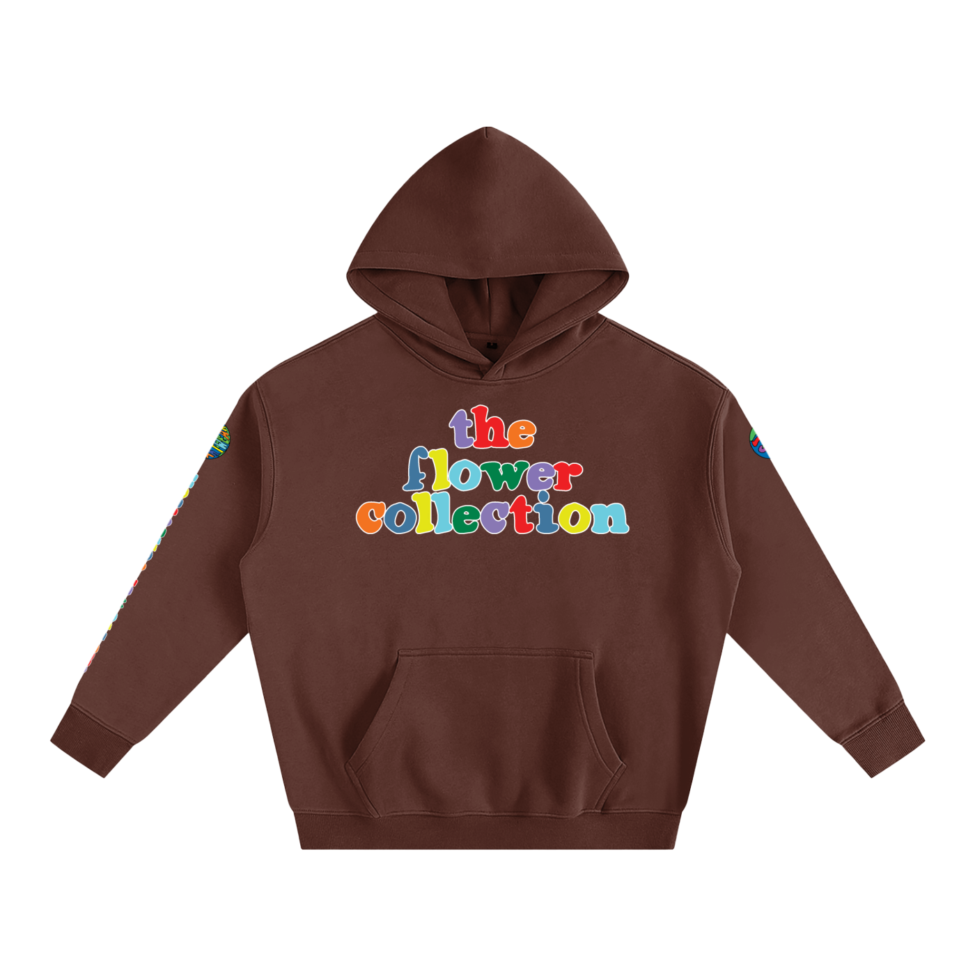 THE FLOWER COLLECTION Oversize Fleeced Hoodie