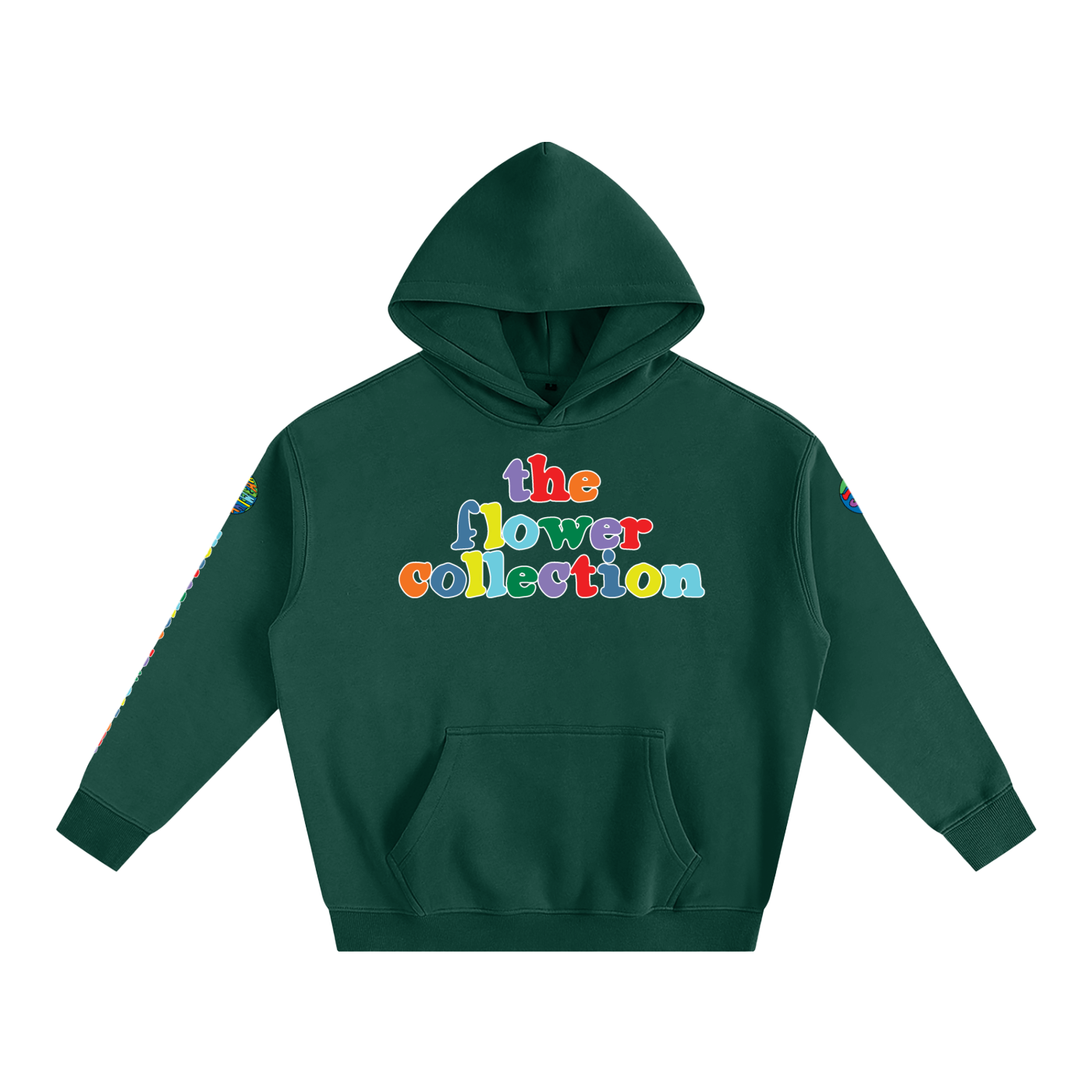 THE FLOWER COLLECTION Oversize Fleeced Hoodie