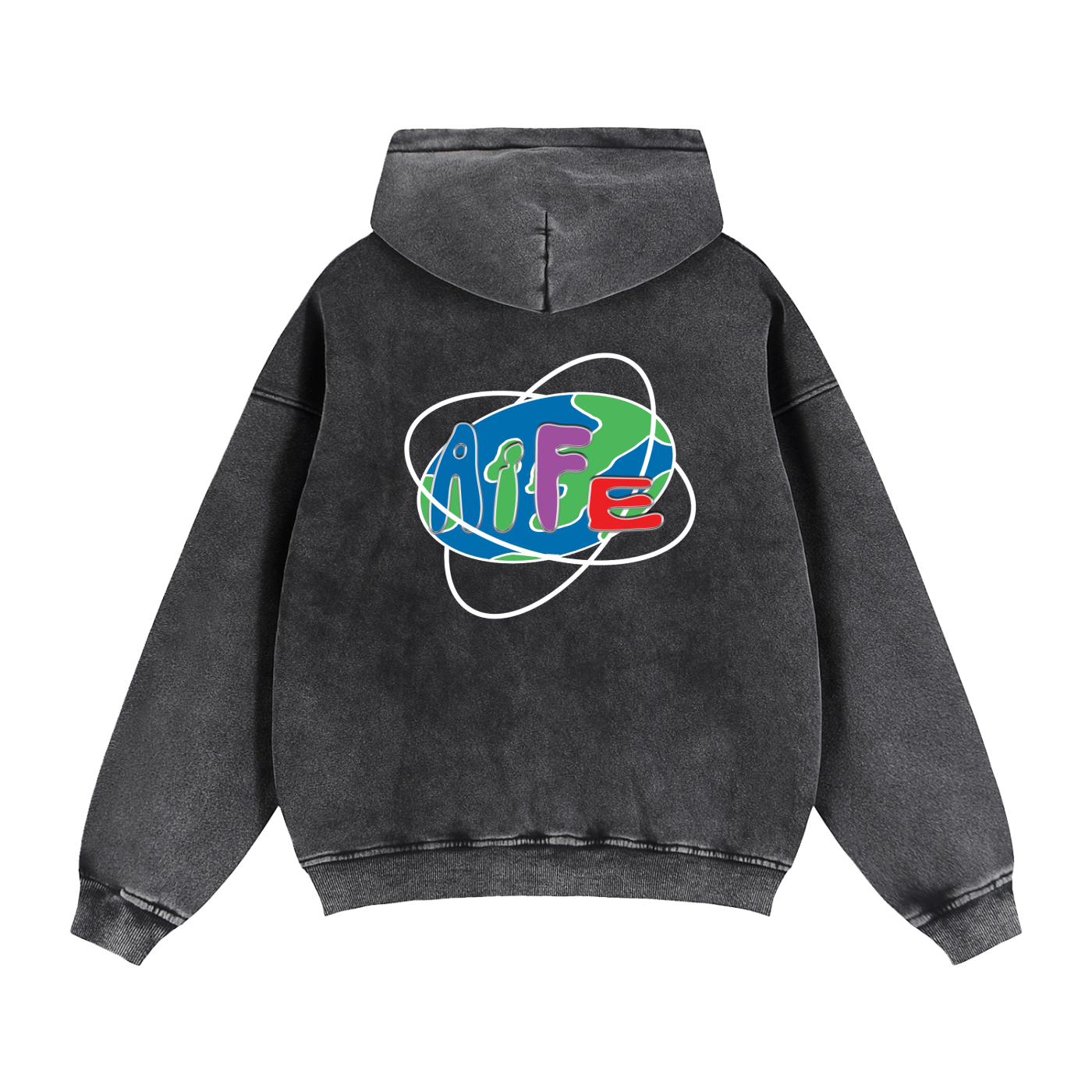 Zip-Through Boxy Fleece Hoodie