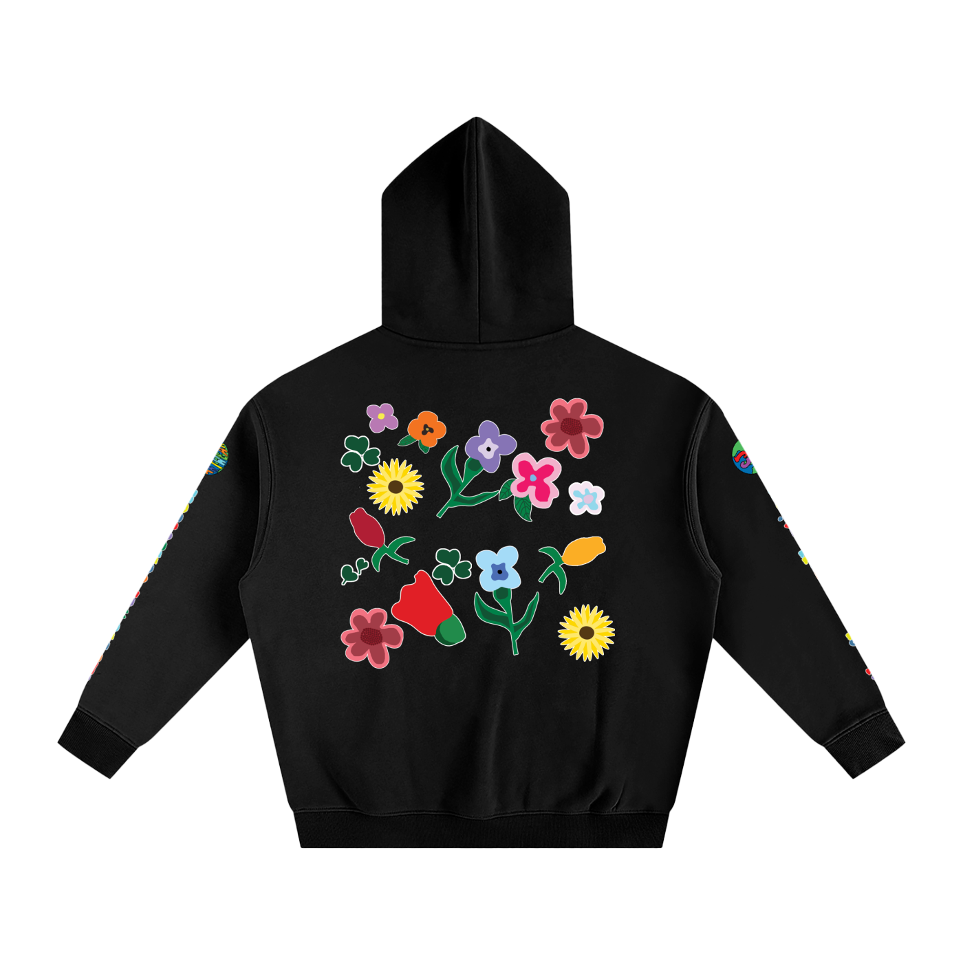 THE FLOWER COLLECTION Oversize Fleeced Hoodie