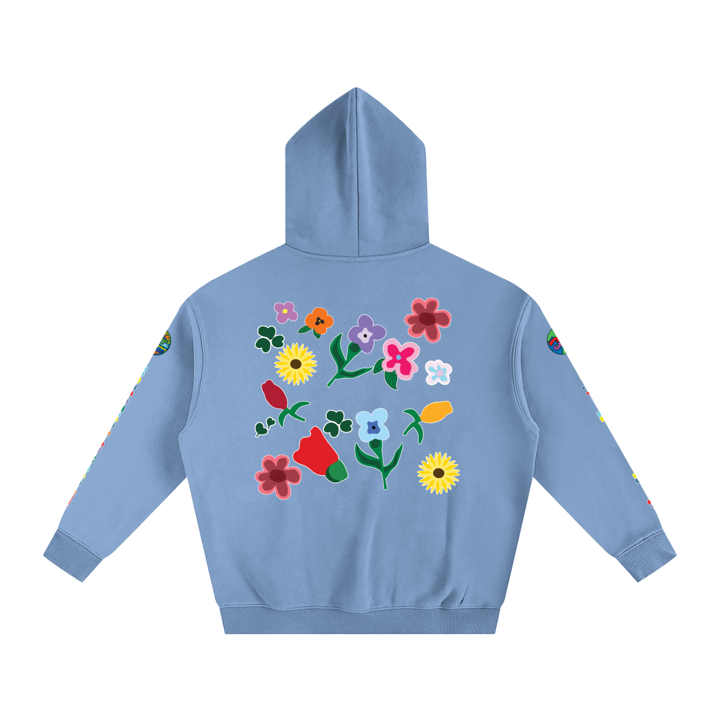 THE FLOWER COLLECTION Oversize Fleeced Hoodie