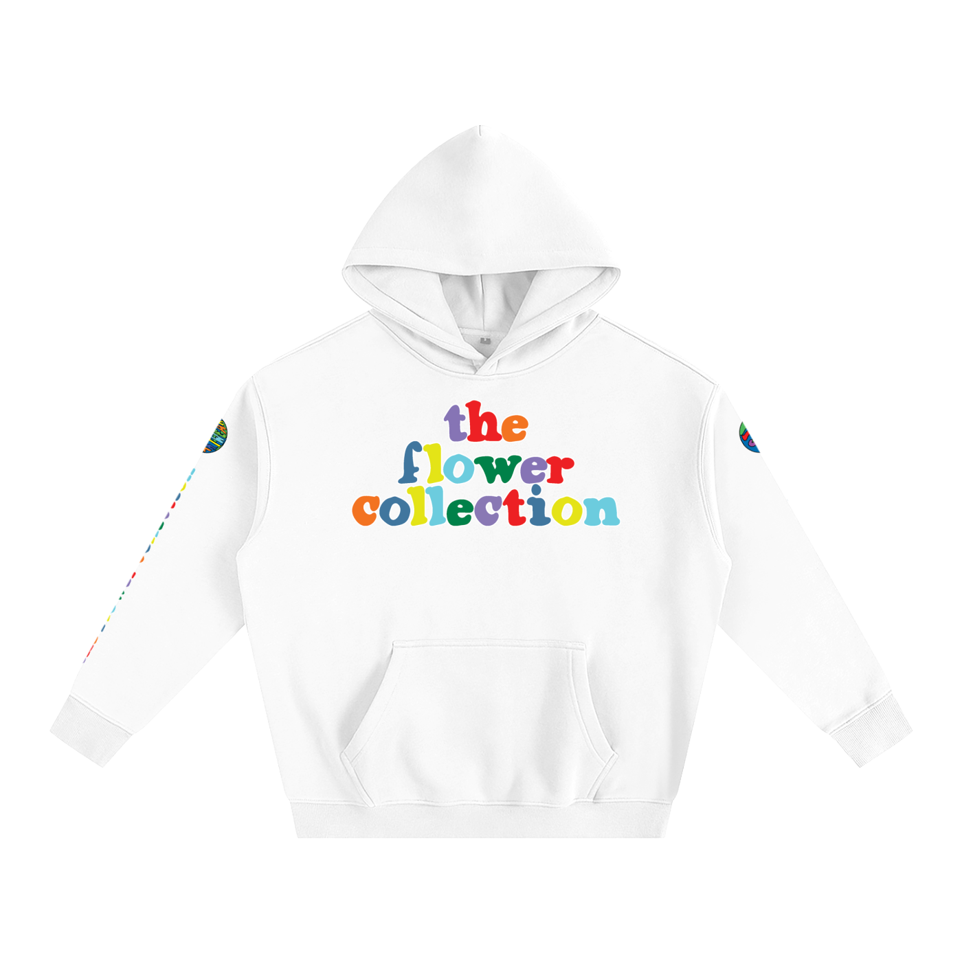 THE FLOWER COLLECTION Oversize Fleeced Hoodie