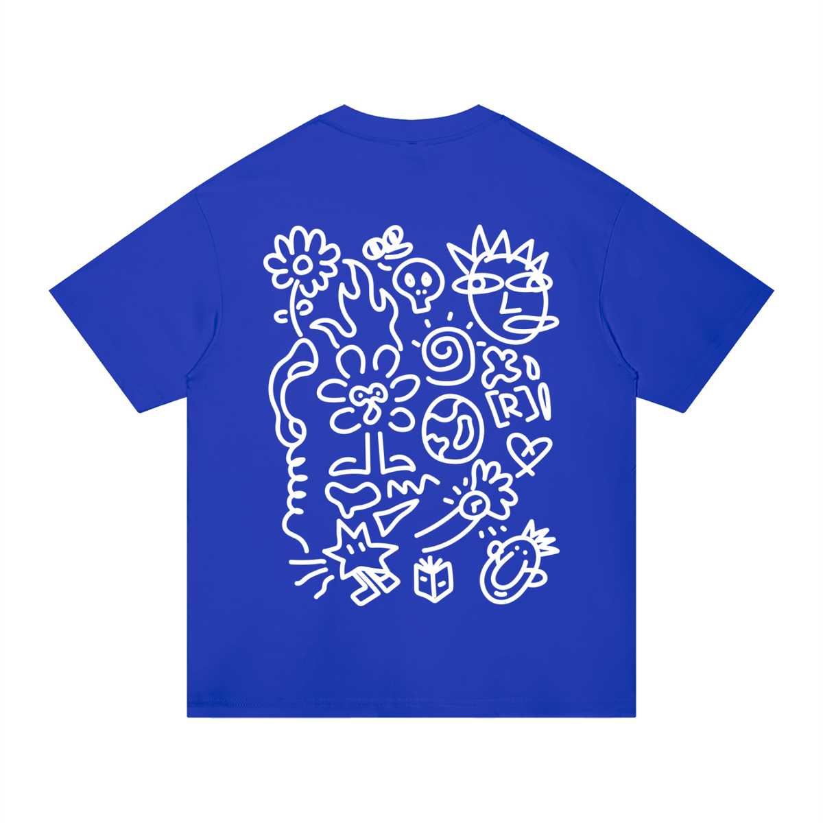 Unisex Doodle Drop T-Shirt Regular Fit (White Logo)