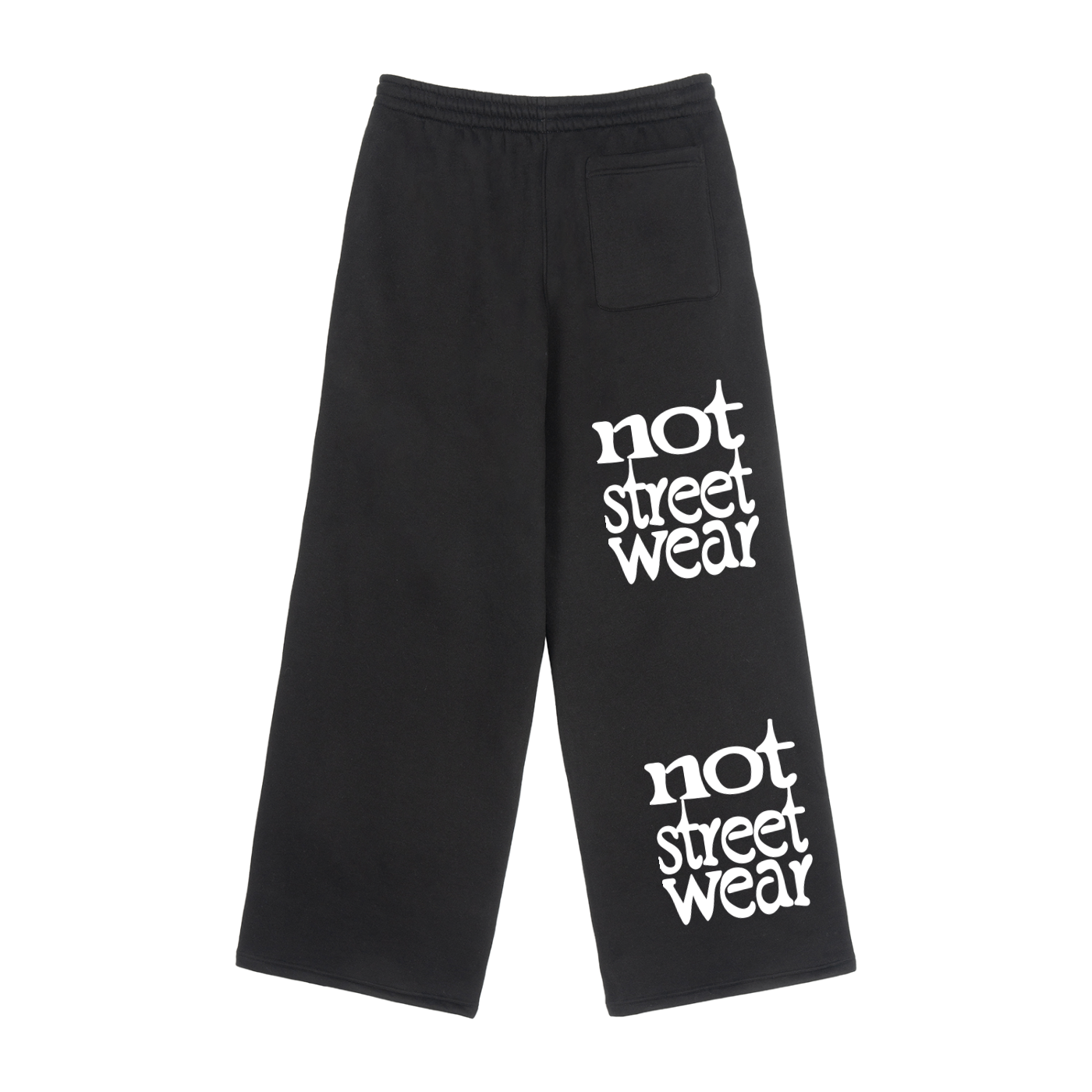 Not Streetwear Fleece Drawstring Straight-Leg Sweatpants