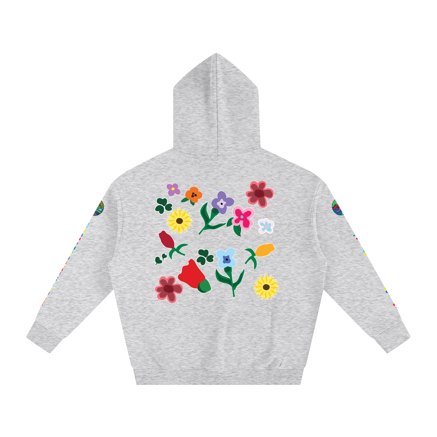THE FLOWER COLLECTION Oversize Fleeced Hoodie