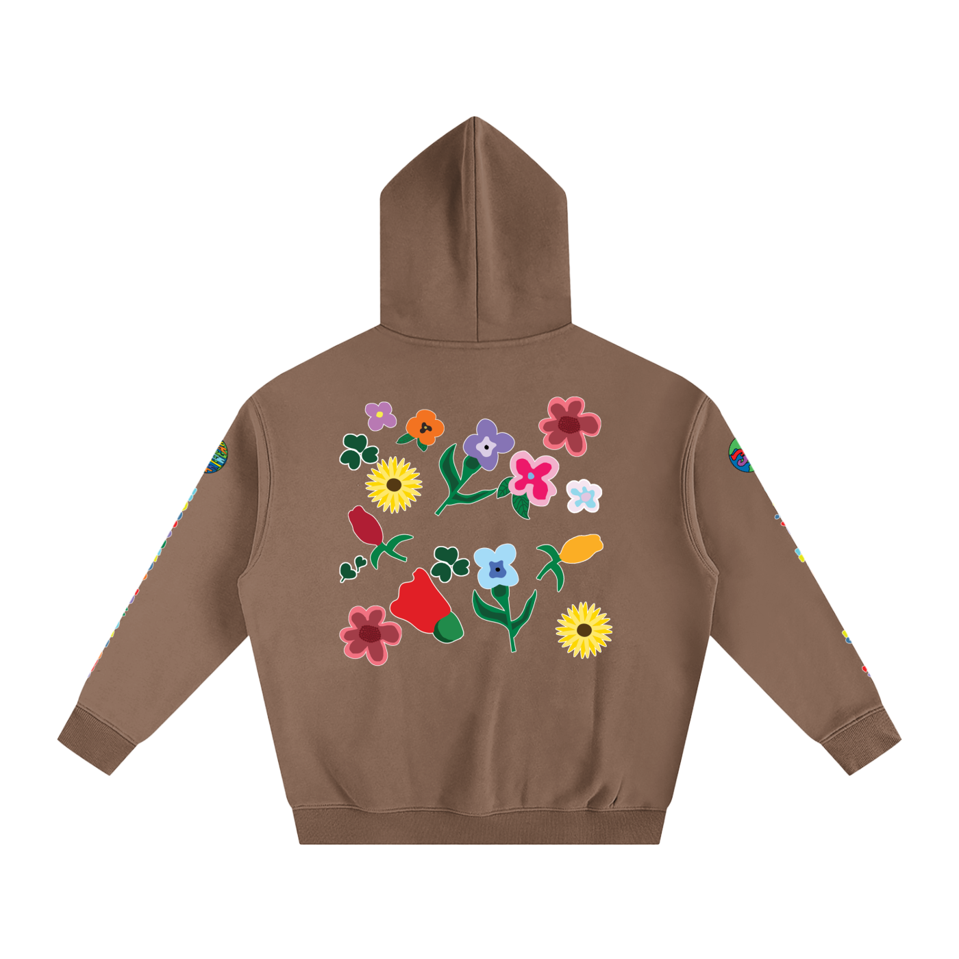THE FLOWER COLLECTION Oversize Fleeced Hoodie