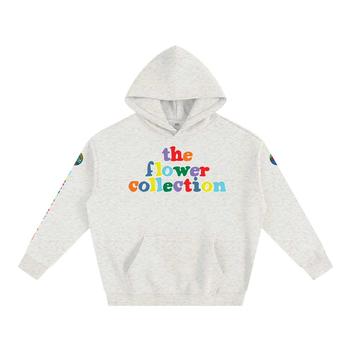 THE FLOWER COLLECTION Oversize Fleeced Hoodie