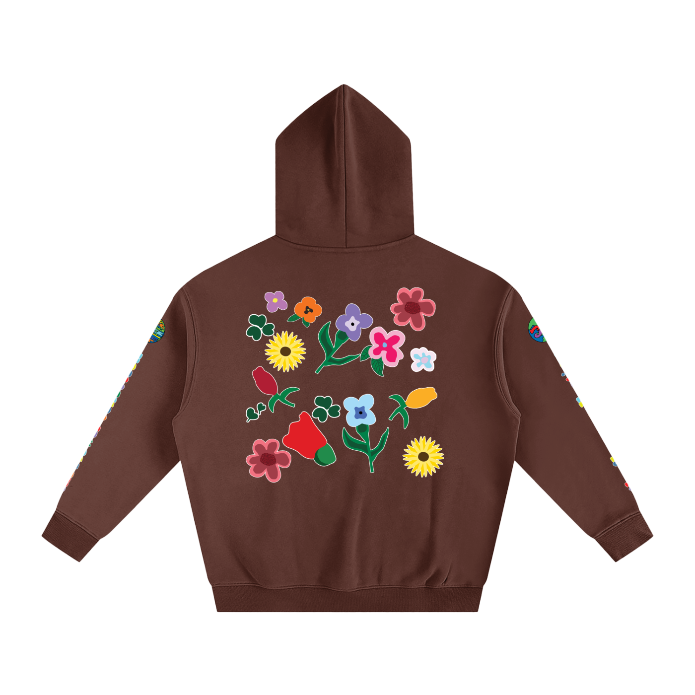 THE FLOWER COLLECTION Oversize Fleeced Hoodie