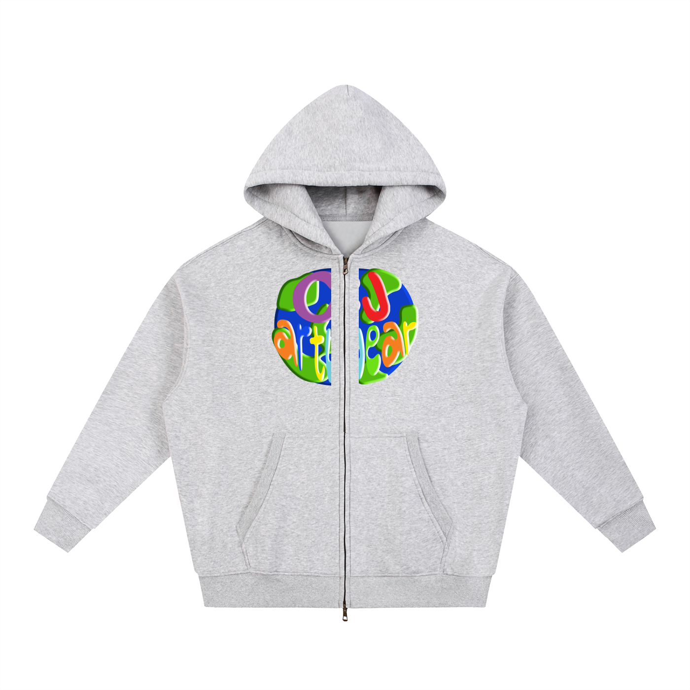 CJ ARTWEAR LOGO Essential Oversized Fleece Boxy Hoodie