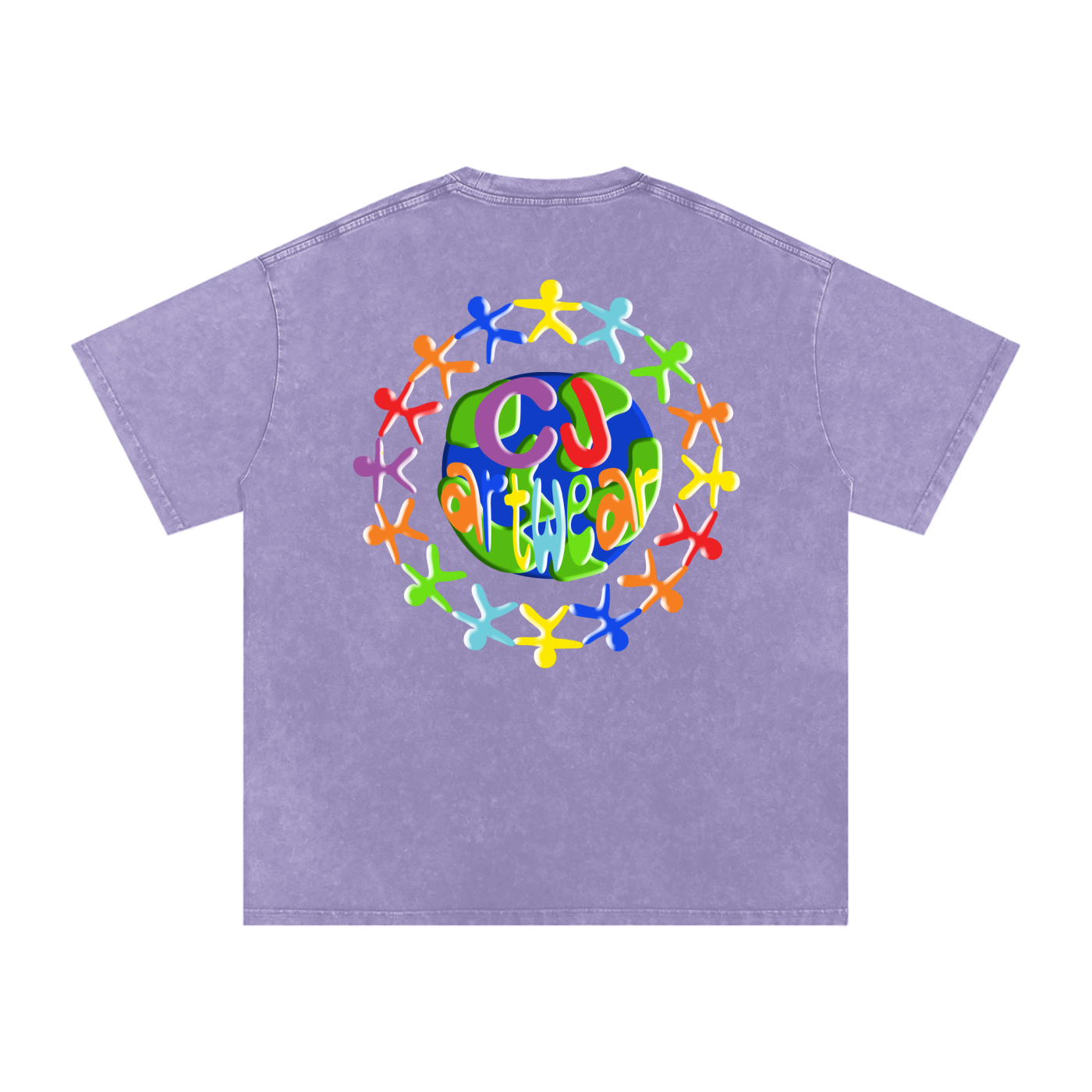 CJ ARTWEAR LOGO Snow Washed Oversized Cotton T-Shirt