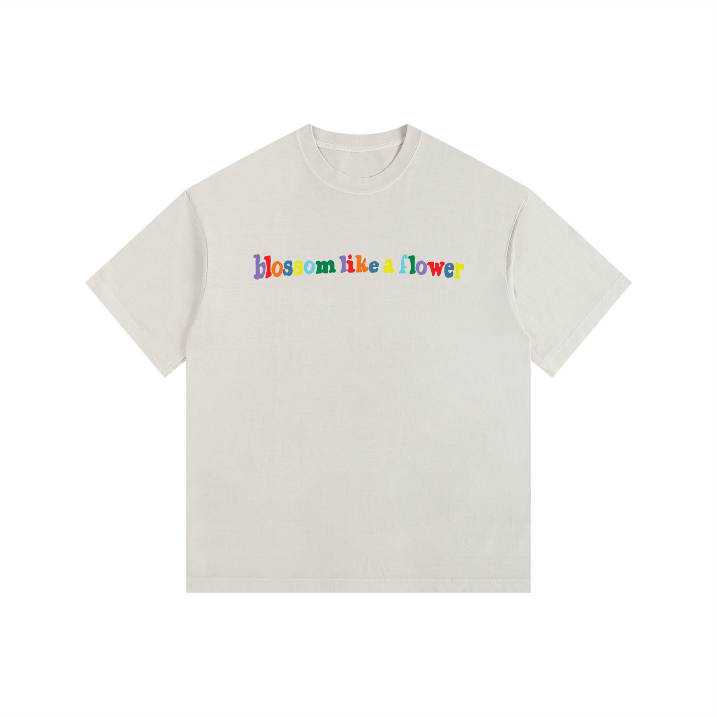 BLOSSOM LIKE A FLOWER SHIRTVintage Washed Oversized Cotton T-Shirt