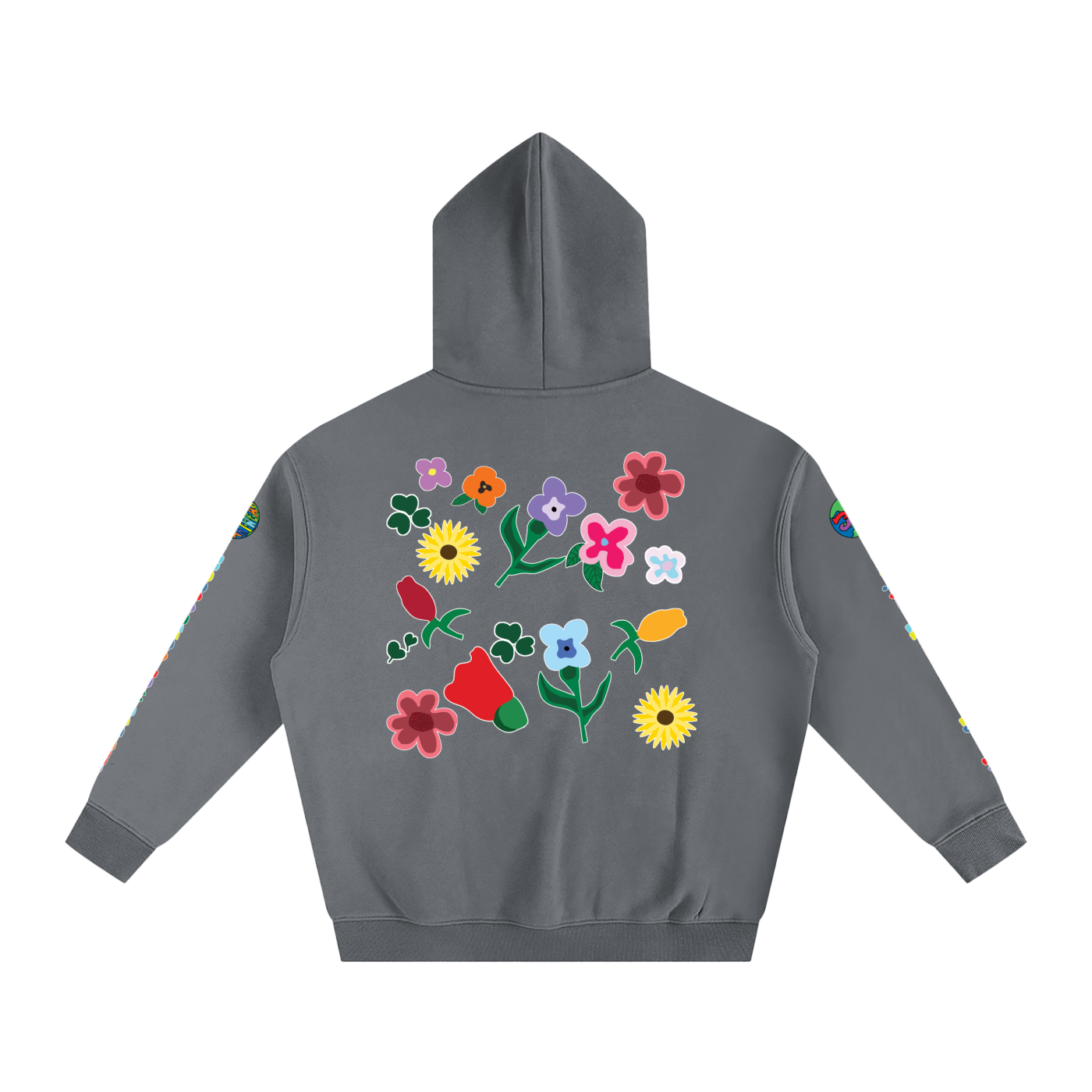 THE FLOWER COLLECTION Oversize Fleeced Hoodie