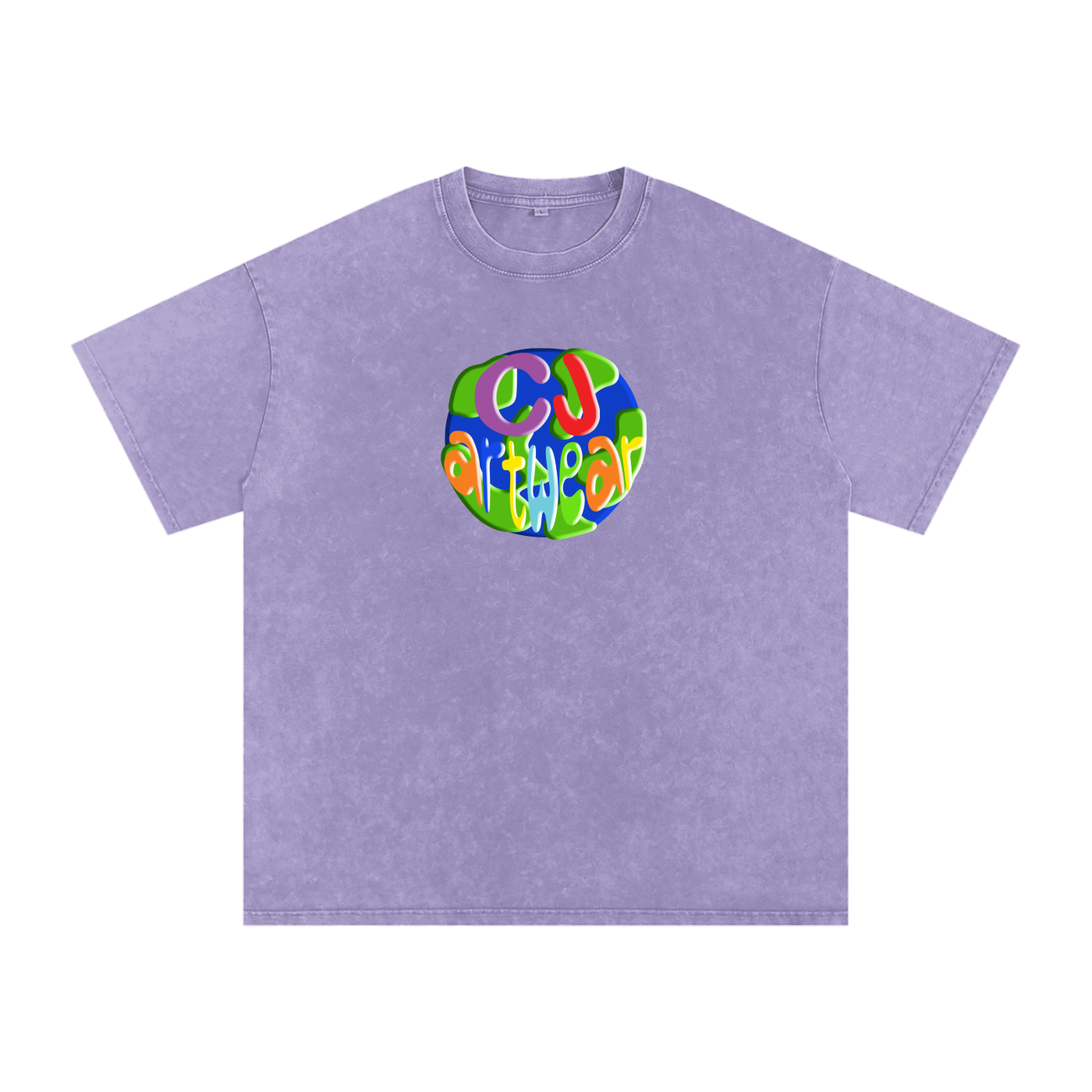 CJ ARTWEAR LOGO Snow Washed Oversized Cotton T-Shirt