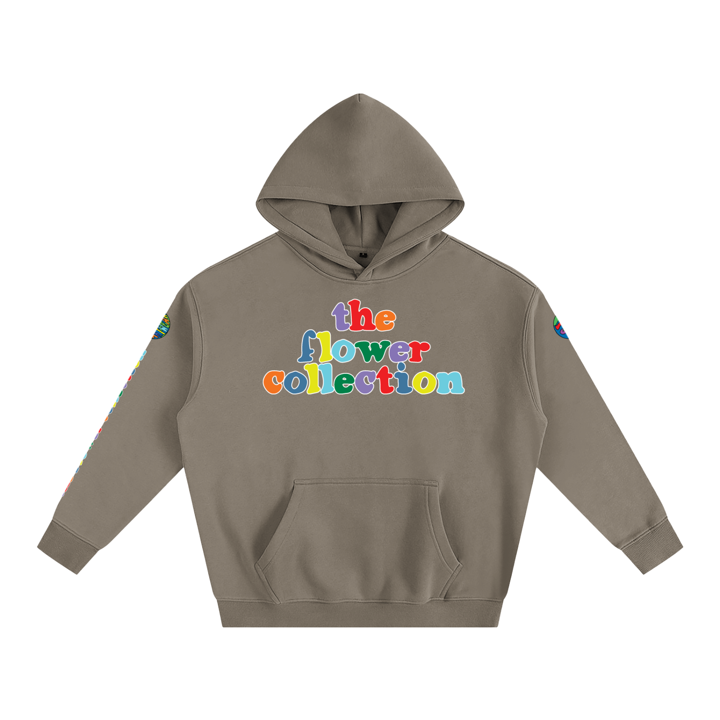 THE FLOWER COLLECTION Oversize Fleeced Hoodie