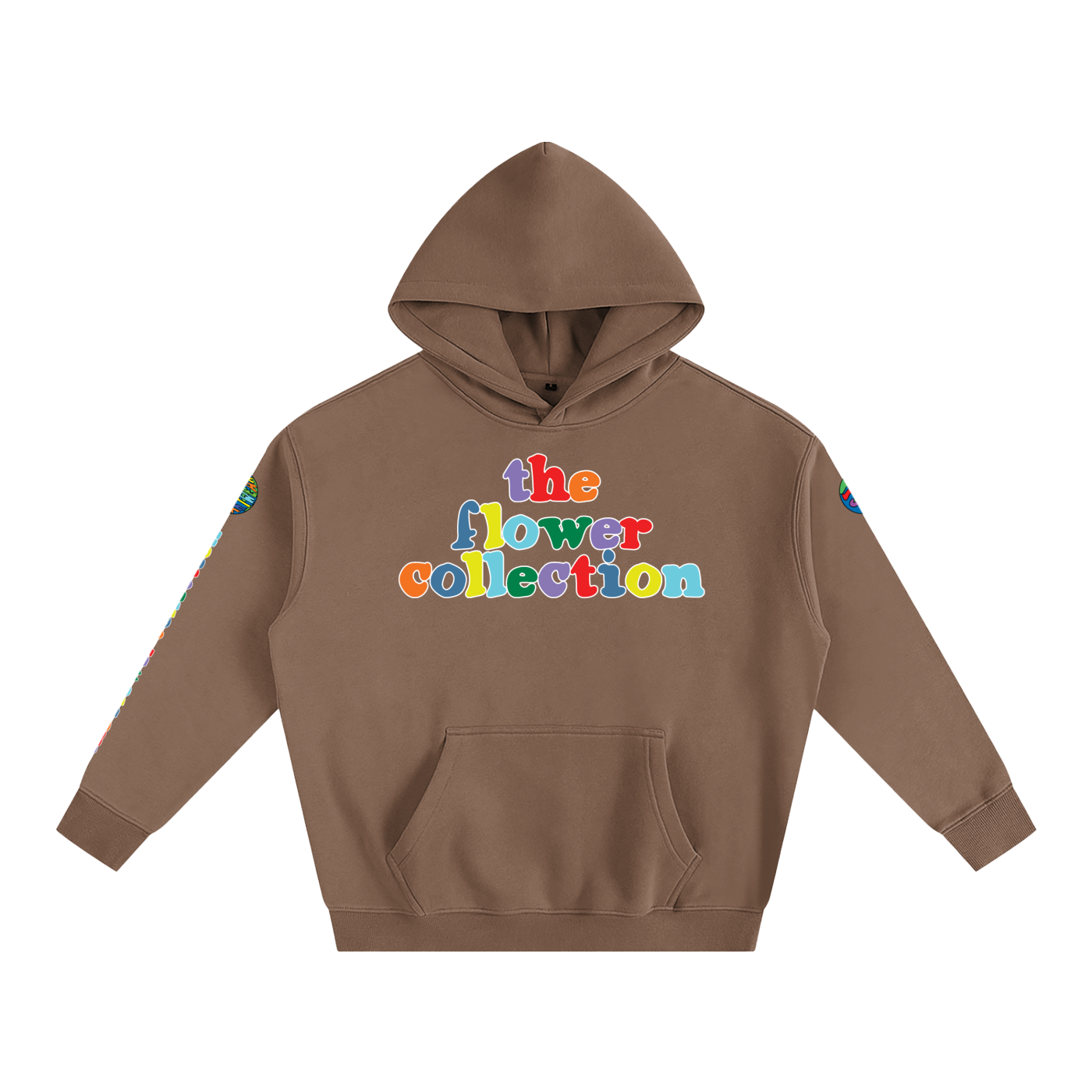THE FLOWER COLLECTION Oversize Fleeced Hoodie