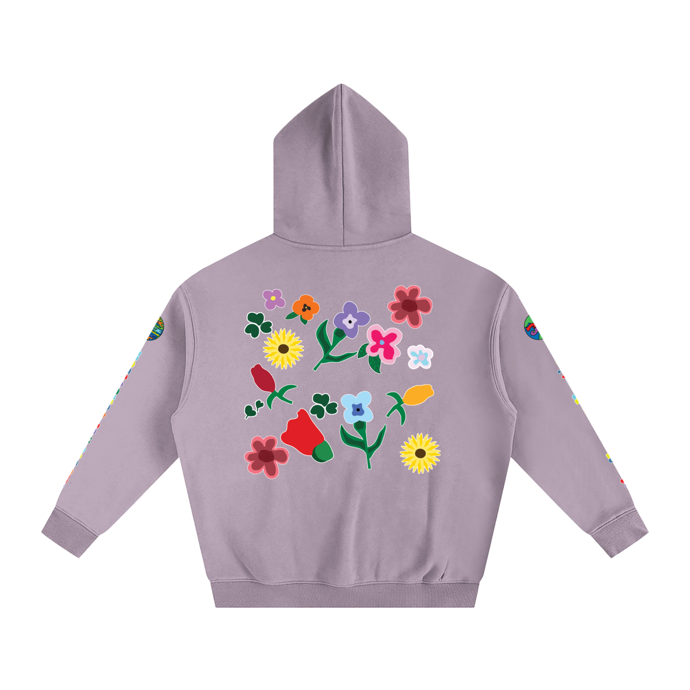 THE FLOWER COLLECTION Oversize Fleeced Hoodie