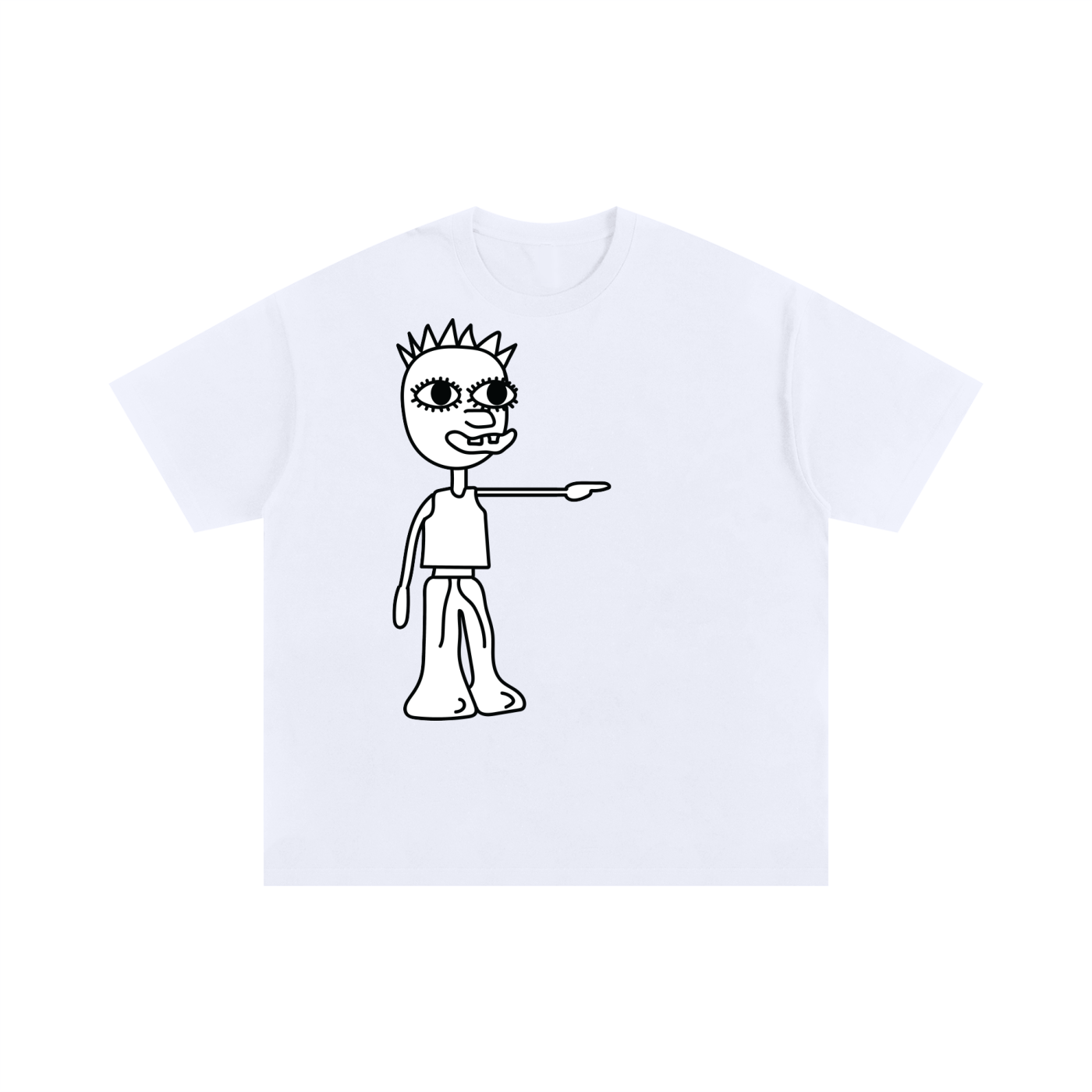 COPY THE CHARACTER Unisex Oversized Cotton T-Shirt