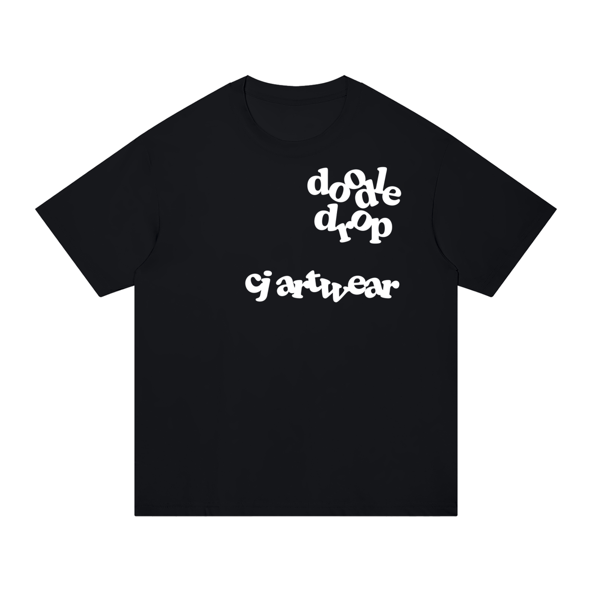 Unisex Doodle Drop T-Shirt Regular Fit (White Logo)