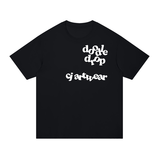 Unisex Doodle Drop T-Shirt Regular Fit (White Logo)